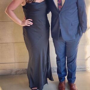 Satiny black Express dress